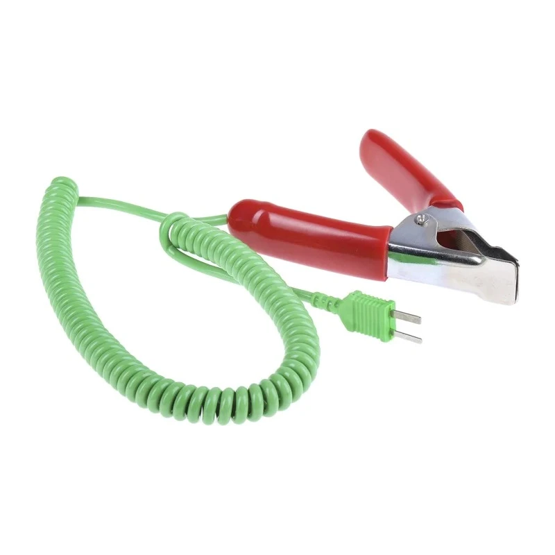 Testo Type K Pipe Clamp Surface Temperature Probe, 110 mm Length, 25 mm Diameter, 150 °C Max 342-9202