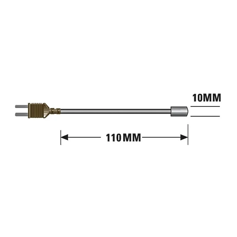 RS PRO Surface Temperature Probe 110 mm Length 10 mm Diameter 400 °C Max 342-9139