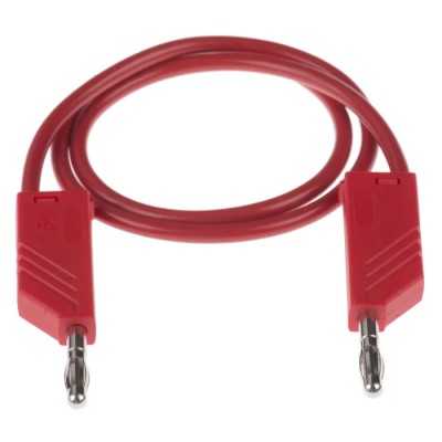 Hirschmann Test & Measurement Connector Test Lead 32A, 60V dc, Red, 500mm Lead Length 934061101