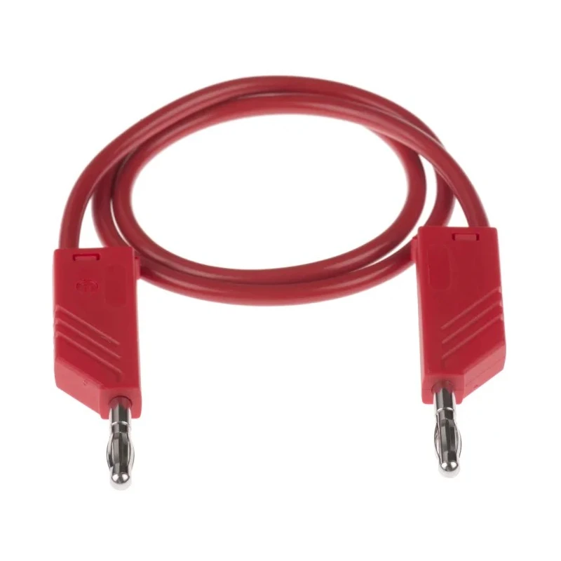 Hirschmann Test & Measurement Connector Test Lead 32A, 60V dc, Red, 500mm Lead Length 934061101