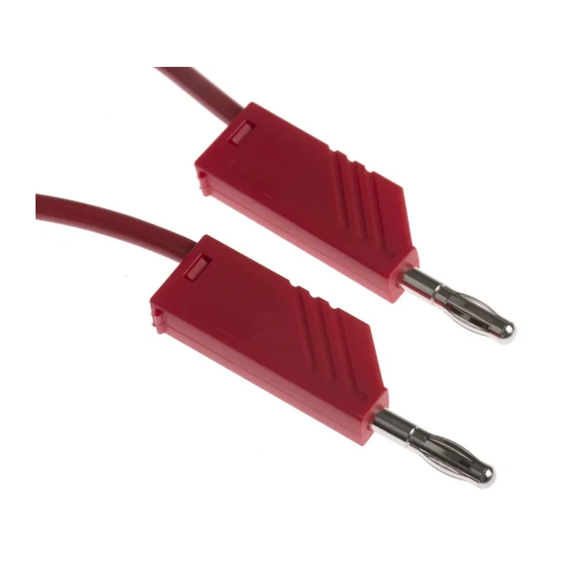 Hirschmann Test & Measurement Connector Test Lead 32A, 60V dc, Red, 500mm Lead Length 934061101