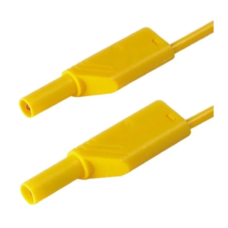 Hirschmann Test & Measurement Connector Test Lead 16A, 1000 V AC/DC, Yellow, 1 m Lead Length 934095103
