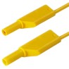 Hirschmann Test & Measurement Connector Test Lead 16A, 1000 V AC/DC, Yellow, 1 m Lead Length 934095103
