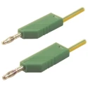 Hirschmann Test & Measurement Connector Test Lead 32A, 60V dc, Yellow Green 500mm Lead Length 934061188