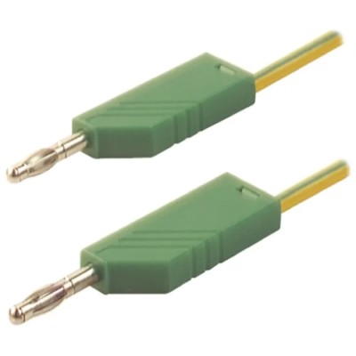 Hirschmann Test & Measurement Connector Test Lead 32A, 60V dc, Yellow Green 500mm Lead Length 934061188