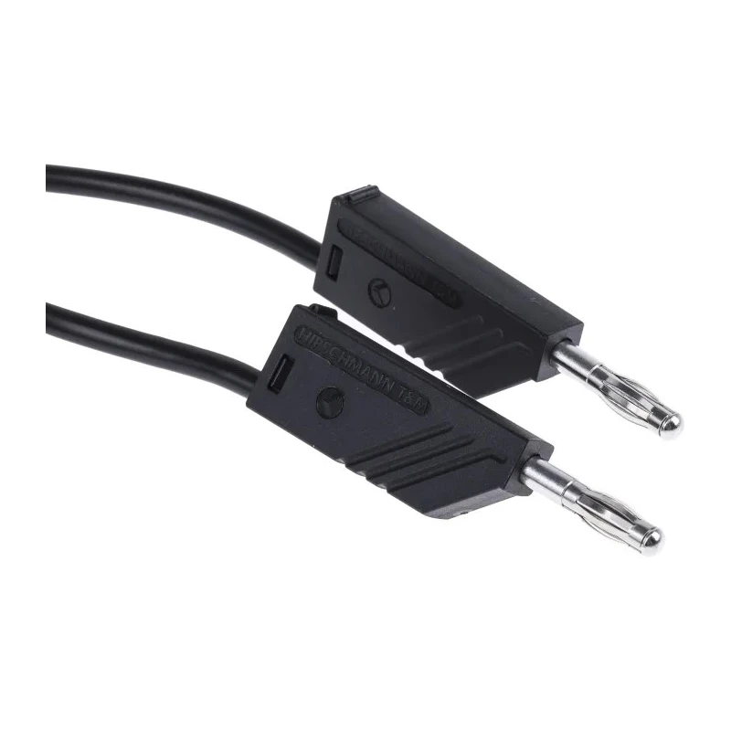 Hirschmann Test & Measurement Connector Test Lead 32A, 60V dc, Black, 500 mm Lead Length 934061100