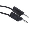 Hirschmann Test & Measurement Connector Test Lead 32A, 60V dc, Black, 500 mm Lead Length 934061100