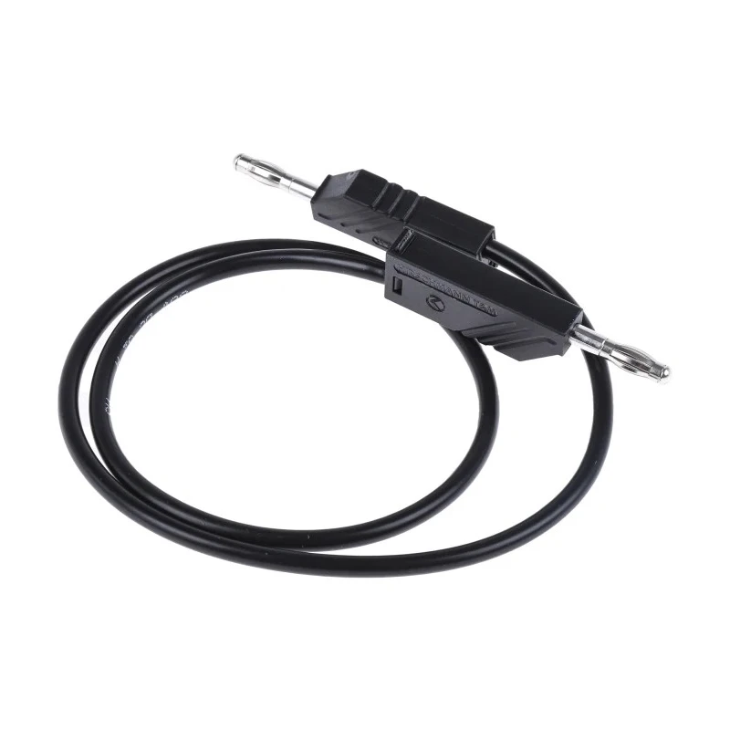 Hirschmann Test & Measurement Connector Test Lead 32A, 60V dc, Black, 500 mm Lead Length 934061100
