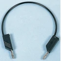 Hirschmann Test & Measurement Connector Test Lead 16A, 60V dc, Black, 500mm Lead Length 934060100