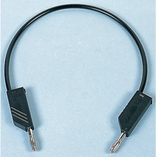 Hirschmann Test & Measurement Connector Test Lead 16A, 60V dc, Black, 500mm Lead Length 934060100