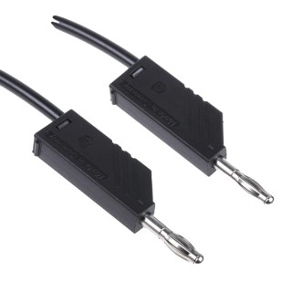 Hirschmann Test & Measurement Connector Test Lead 16A 60V DC Black 1 m Lead Length 934062100