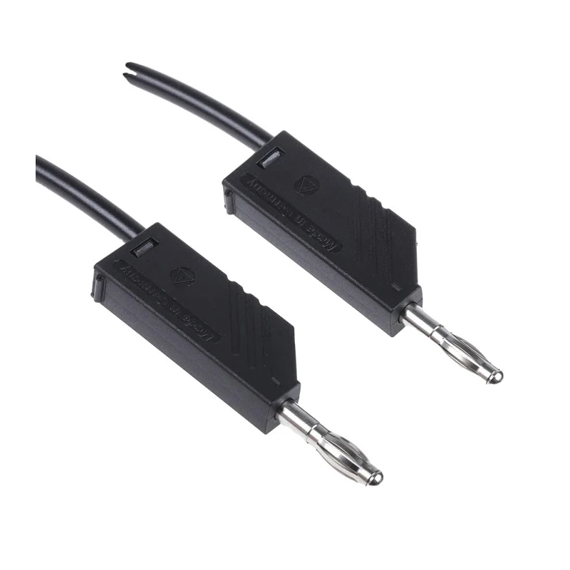 Hirschmann Test & Measurement Connector Test Lead 16A 60V DC Black 1 m Lead Length 934062100