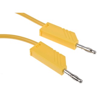 Hirschmann Test & Measurement Connector Test Lead 16A 60V dc Yellow 1 m Lead Length 934062103