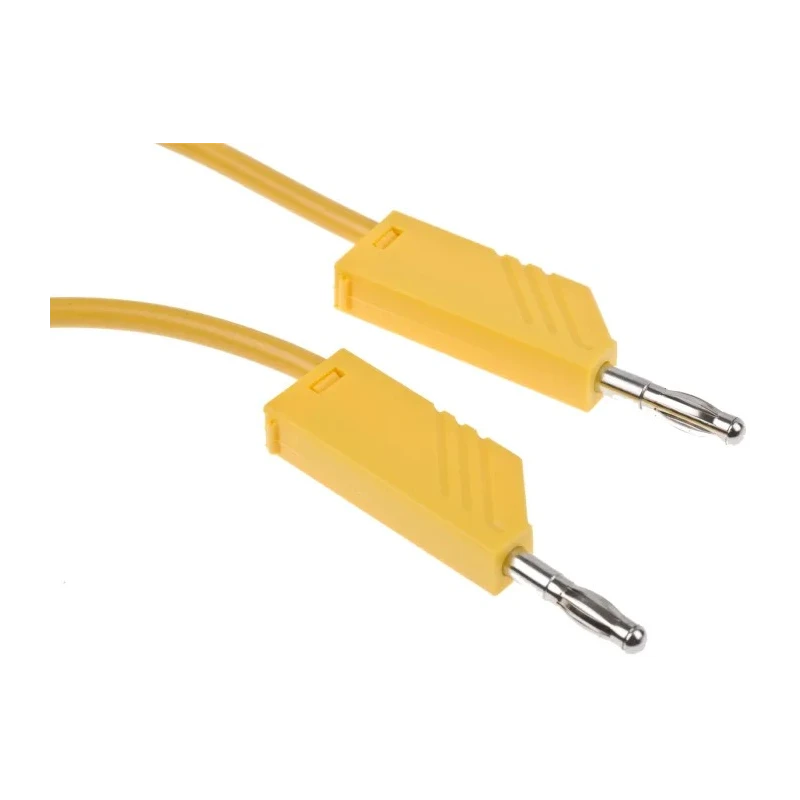 Hirschmann Test & Measurement Connector Test Lead 16A 60V dc Yellow 1 m Lead Length 934062103