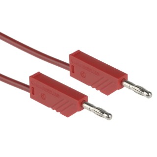Hirschmann Test & Measurement Connector Test Lead 16A 60V DC Red 1m Lead Length 934062101