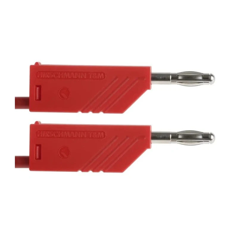 Hirschmann Test & Measurement Connector Test Lead 16A 60V DC Red 1m Lead Length 934062101