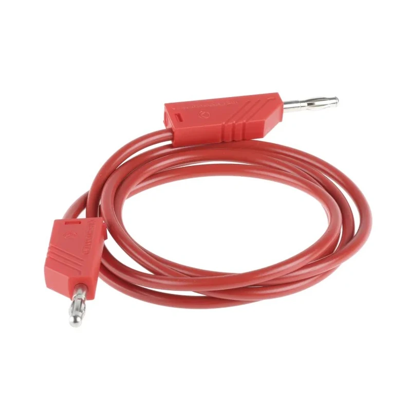 Hirschmann Test & Measurement Connector Test Lead 16A 60V DC Red 1m Lead Length 934062101