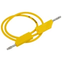 Hirschmann Test & Measurement Connector Test Lead 16A, 60V dc, Yellow, 500 mm Lead Length 934060103