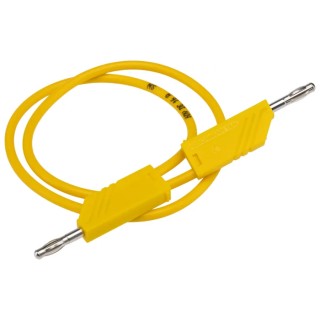 Hirschmann Test & Measurement Connector Test Lead 16A, 60V dc, Yellow, 500 mm Lead Length 934060103
