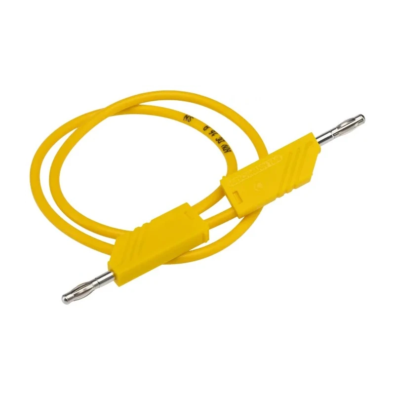 Hirschmann Test & Measurement Connector Test Lead 16A, 60V dc, Yellow, 500 mm Lead Length 934060103