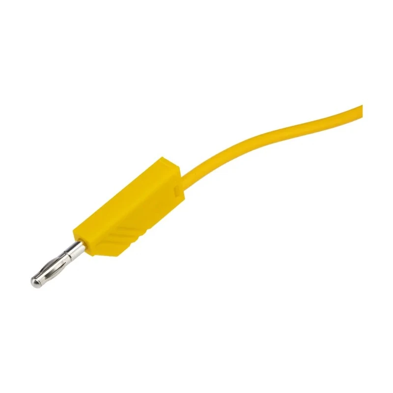 Hirschmann Test & Measurement Connector Test Lead 16A, 60V dc, Yellow, 500 mm Lead Length 934060103