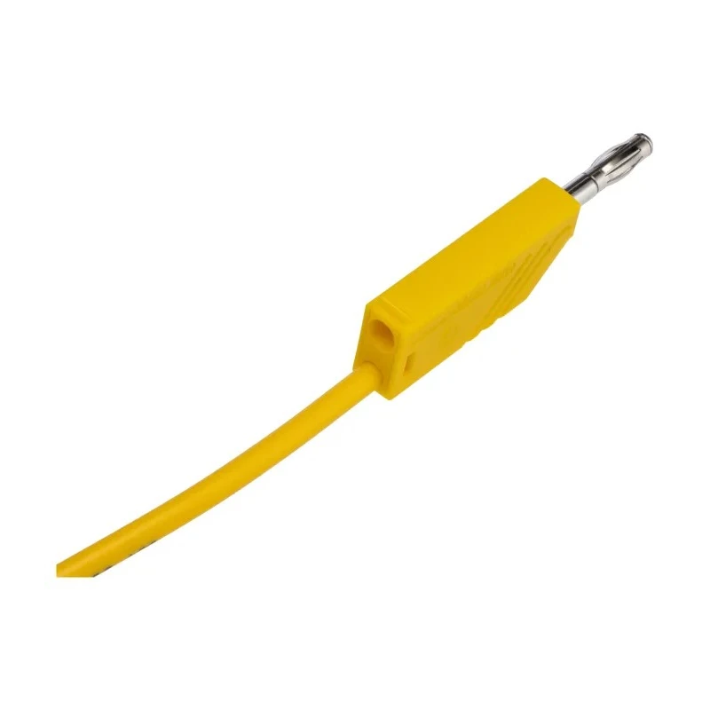 Hirschmann Test & Measurement Connector Test Lead 16A, 60V dc, Yellow, 500 mm Lead Length 934060103