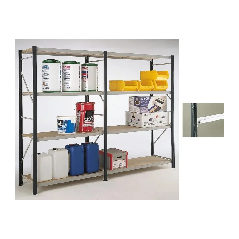 RS PRO Chipboard Grey Chipboard Shelf 900mm Width 18mm Height 18mm Depth Model 342-2453