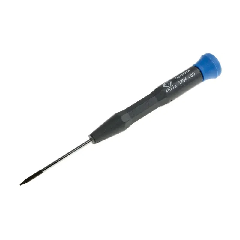 CK Precision Precision Screwdriver T4 Tip 50mm Blade, Insulated Chrome Vanadium Steel Molybdenum Steel Blade T4877X 04
