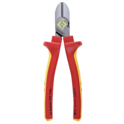 CK VDE/1000V Approved Semi-Flush ESD Safe Cable Cutter Side Cutter 180mm Length 9mm Jaw Width 431005