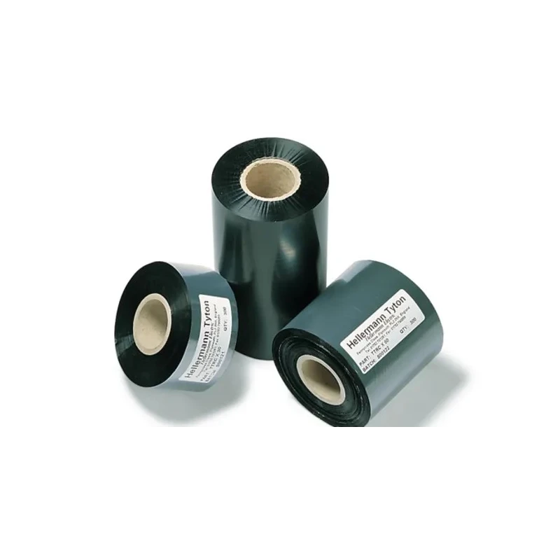 HellermannTyton Black on Black Thermal Transfer Printer Ribbon, 100 mm Width, 300 m Length 556-00103 TTRC+ 100MM-PET/DIV-BK
