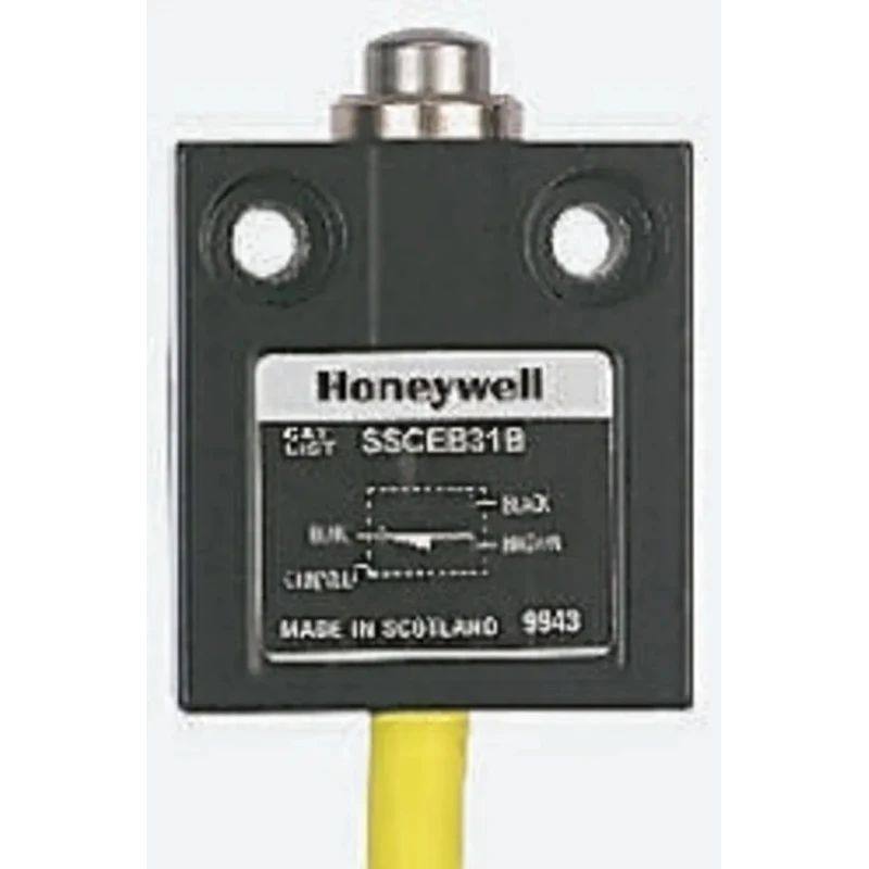 Honeywell Technologies SSCE Series Plunger Limit Switch, SPDT, IP68, Die Cast Zinc Housing, 600V AC, 6A SSCEB31B