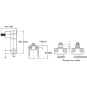 Honeywell Technologies SSCE Series Plunger Limit Switch, SPDT Contact, IP68, Die Cast Zinc Housing, 600V AC, 6A SSCEB31C