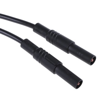 Hirschmann Test & Measurement Connector Test Lead 32A, 1000 V AC, 1000 V DC, Black, 2 m Lead Length 934077100
