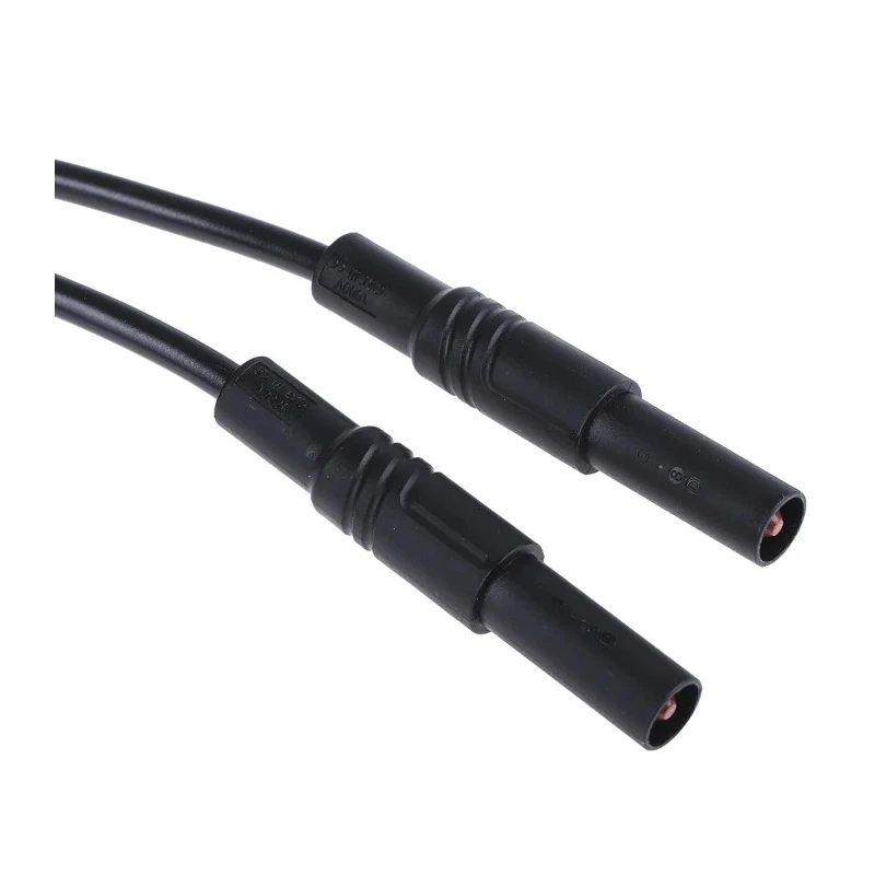 Hirschmann Test & Measurement Connector Test Lead 32A, 1000 V AC, 1000 V DC, Black, 2 m Lead Length 934077100