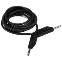 Hirschmann Test & Measurement Connector Test Lead 16A, 60V dc, Black, 2 m Lead Length 934094100