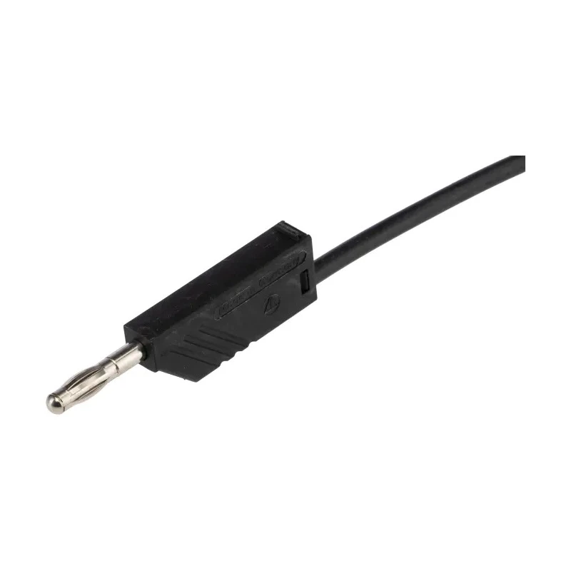 Hirschmann Test & Measurement Connector Test Lead 16A, 60V dc, Black, 2 m Lead Length 934094100