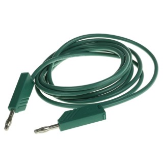 Hirschmann Test & Measurement Connector Test Lead 16A, 60V dc, Green, 2 m Lead Length 934065104