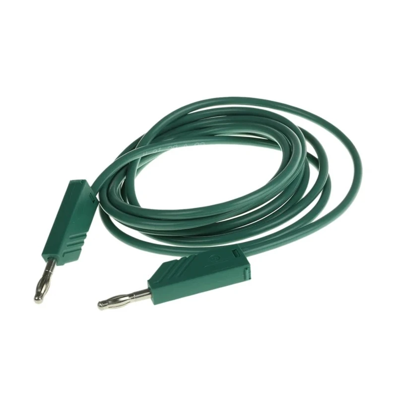 Hirschmann Test & Measurement Connector Test Lead 16A, 60V dc, Green, 2 m Lead Length 934065104