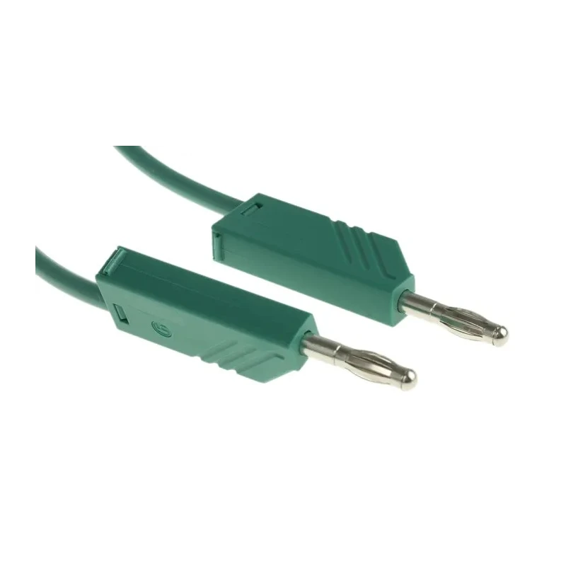 Hirschmann Test & Measurement Connector Test Lead 16A, 60V dc, Green, 2 m Lead Length 934065104