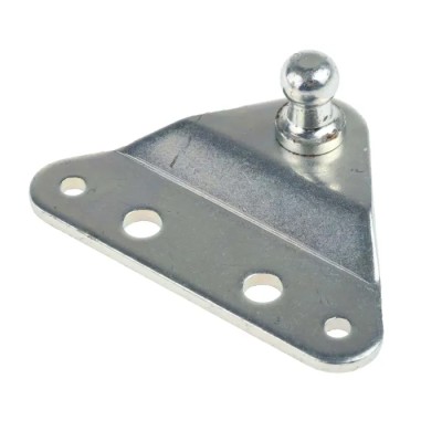 RS PRO Steel M8 x 1.25 Flat Mounting Bracket Zinc Plated 70mm x 48mm 346-9604