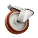 LAG Swivel Castor Stainless Steel Frame with Polyurethane Wheel 150 mm Diameter 250 kg Capacity 19211 FR HC