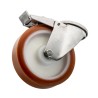 LAG Swivel Castor Stainless Steel Frame with Polyurethane Wheel 150 mm Diameter 250 kg Capacity 19211 FR HC