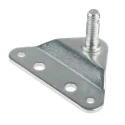 RS PRO Steel M8 x 1.25 Flat Mounting Bracket Zinc Plated 70mm x 48mm 346-9626
