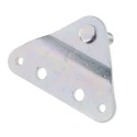 RS PRO Steel M8 x 1.25 Flat Mounting Bracket Zinc Plated 70mm x 48mm 346-9626