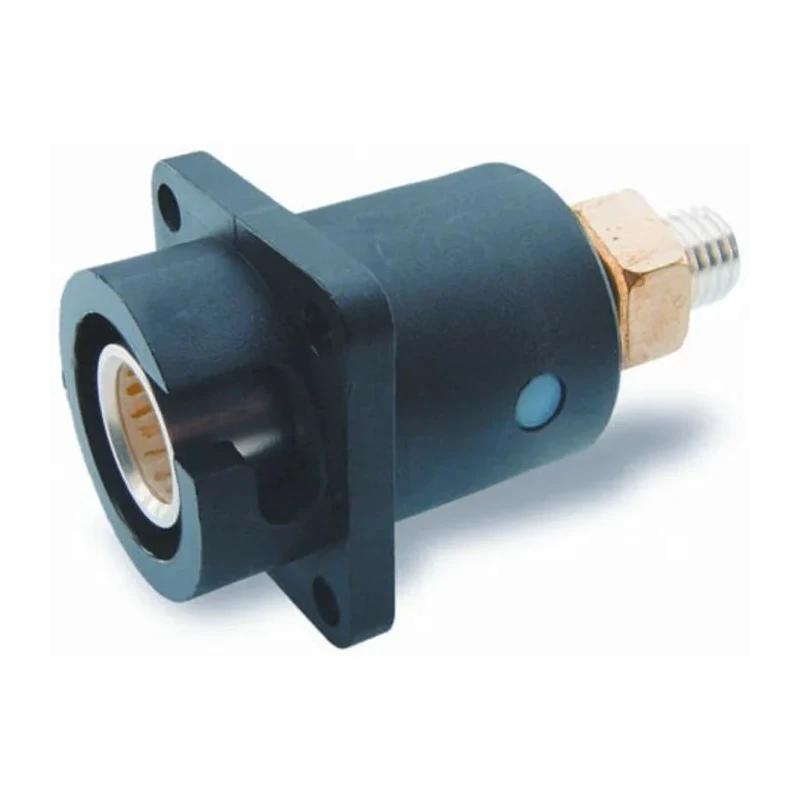 ITT Cannon Veam Snaplock IP67 Black Panel Mount 1P Straight Female Mains Connector 250A 1kV 