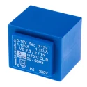 Block PCB Transformer 6 to 2 x 24 V AC, 3.2 VA, 230 V AC Primary, Pin Mount VB 2.3/2/15