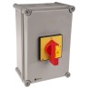 RS PRO 4-Pole DIN Rail Isolator Switch 3-Phase, IP65 Rated, 25A Switching Current, 15 kW Switching Power IP65