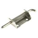 Pinet Raw Stainless Steel Concealed Hinge with Spring Loaded Pin, Bolt-On Fixing, 82 mm x 21 mm x 2.8 mm 12-A-3862
