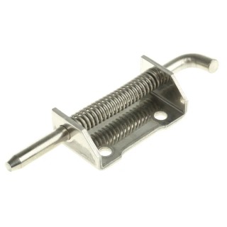 Pinet Raw Stainless Steel Concealed Hinge with Spring Loaded Pin, Bolt-On Fixing, 82 mm x 21 mm x 2.8 mm 12-A-3862