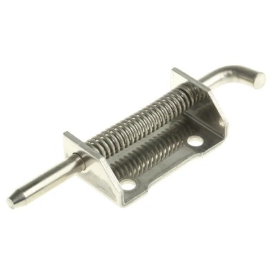 Pinet Raw Stainless Steel Concealed Hinge with Spring Loaded Pin, Bolt-On Fixing, 82 mm x 21 mm x 2.8 mm 12-A-3862